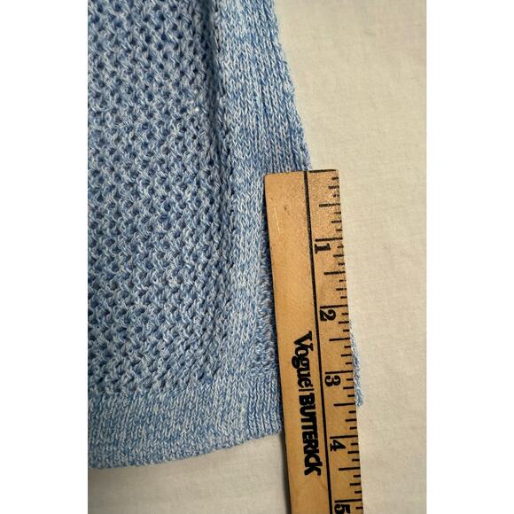 Talbots Light Blue Knit Sweater 3/4 Sleeve Size MEDIUM - Picture 7 of 10